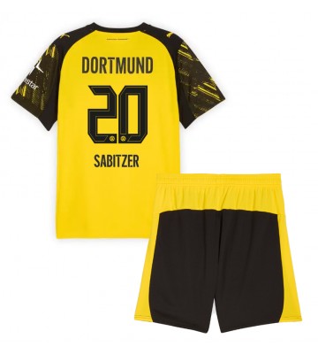 Borussia Dortmund Marcel Sabitzer #20 Hjemmebanetrøje Børn 2025-26 Kortærmet (+ Korte bukser)